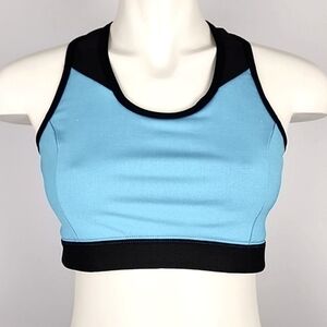 ⭐️2/ $30⭐️ Sugoi Sports Bra Racerback Blue Black Mesh Size Large